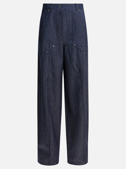 Pantaloni casual Solid colour  Blu - Max Mara Donna | PLP | VIETTI Online Store 

