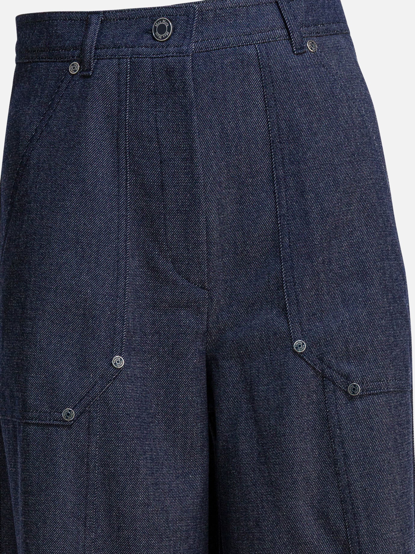 Leisure trousers Solid colour  Blue - Max Mara Women | PDP | VIETTI Online Store | thumbnail_4