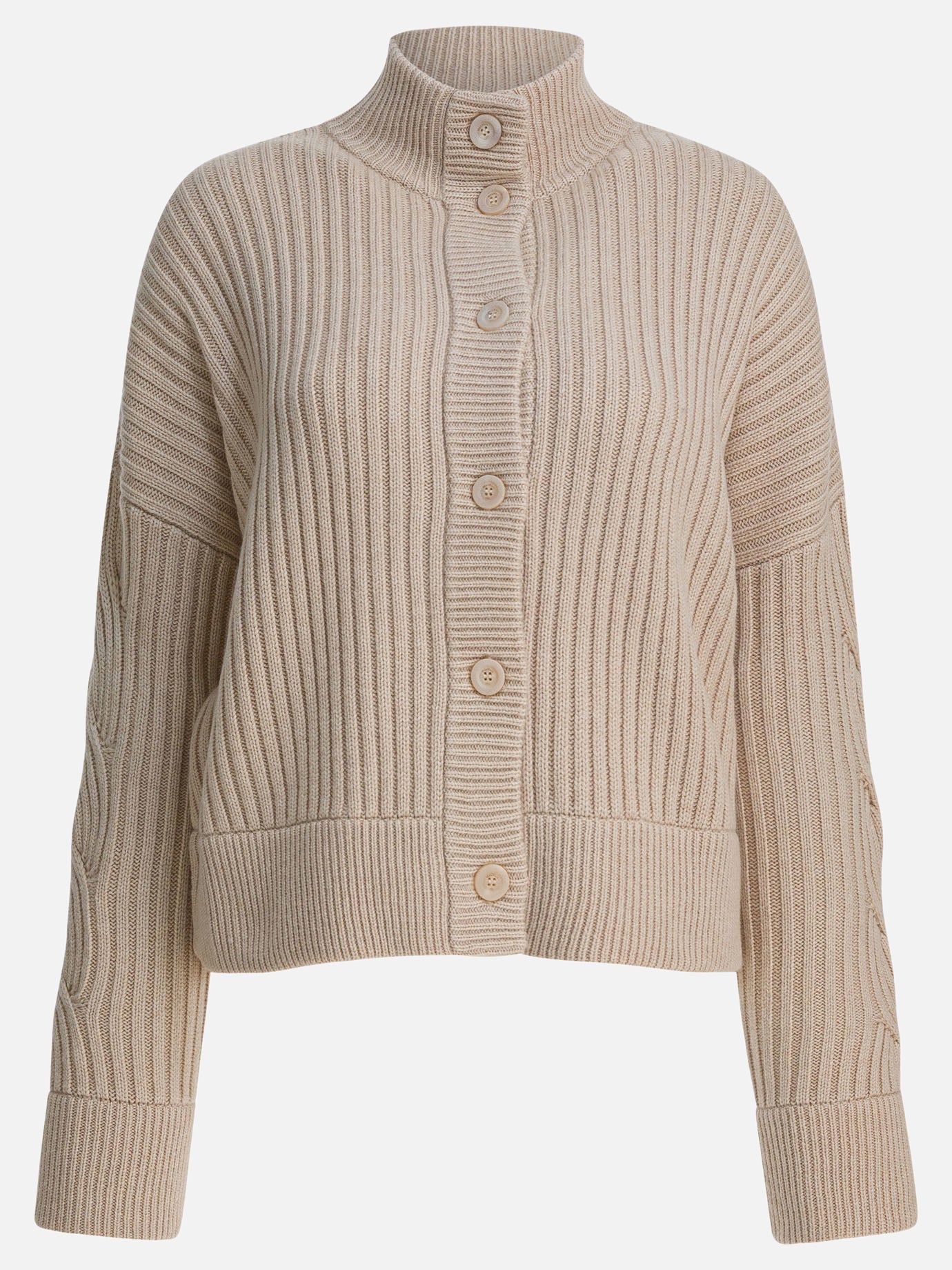 Cardigans Solid colour  Beige - Max Mara Women | PDP | VIETTI Online Store | thumbnail