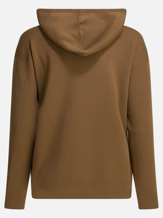 Maglioni con cappuccio Solid colour  Marrone - Max Mara Donna | PDP | VIETTI Online Store | 2
