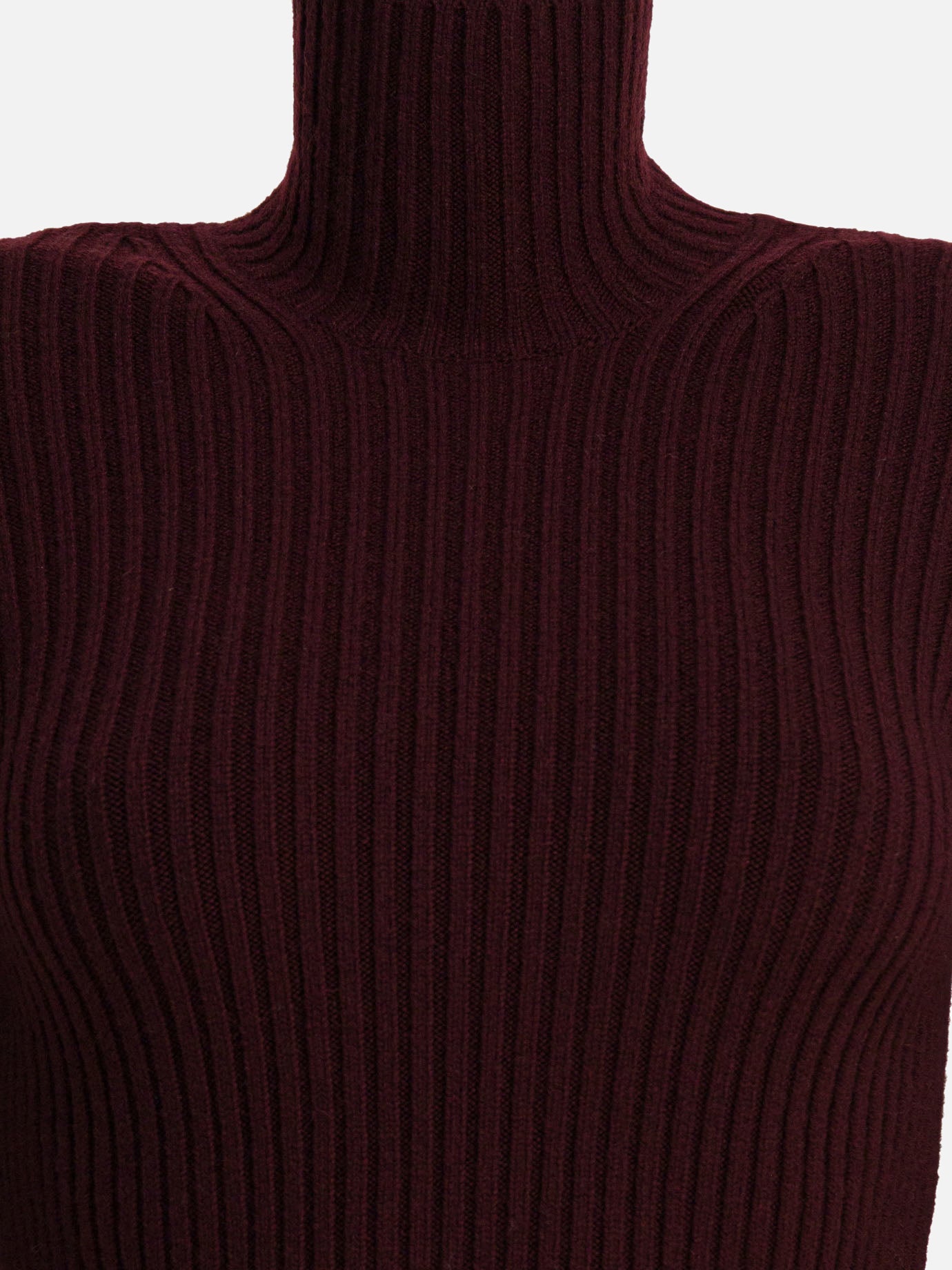 Maglioni dolcevita Solid colour  Bordeaux - Max Mara Donna | PDP | VIETTI Online Store | thumbnail_3
