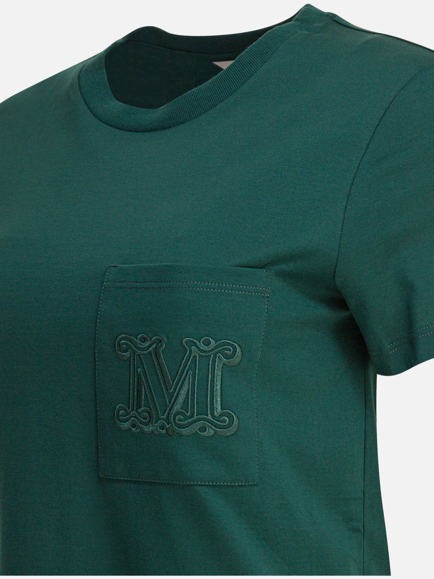 T-shirt girocollo Logo  Verde - Max Mara Donna | PDP | VIETTI Online Store | thumbnail_3