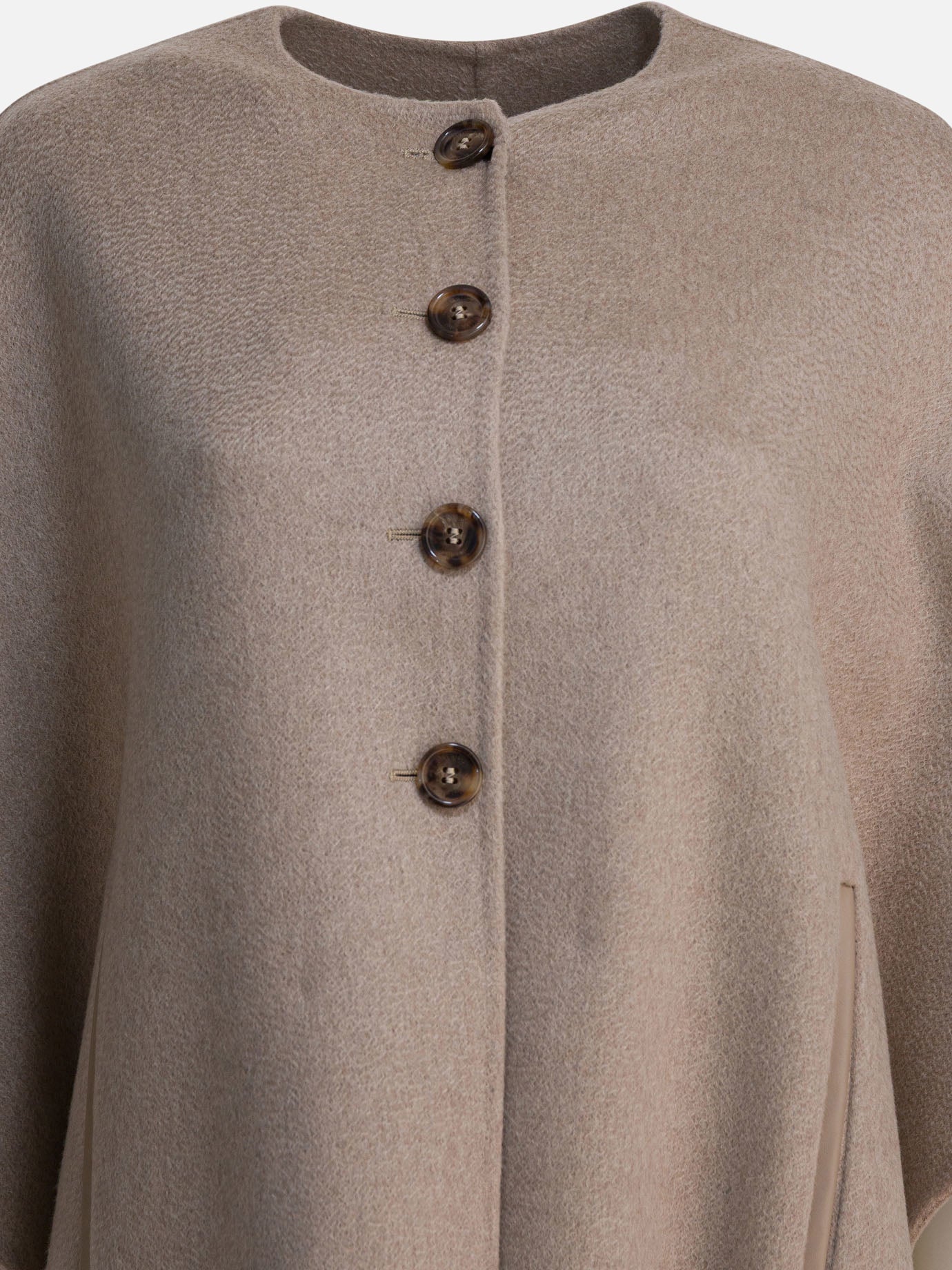 Capes Solid colour  Beige - Max Mara Women | PDP | VIETTI Online Store | thumbnail_3