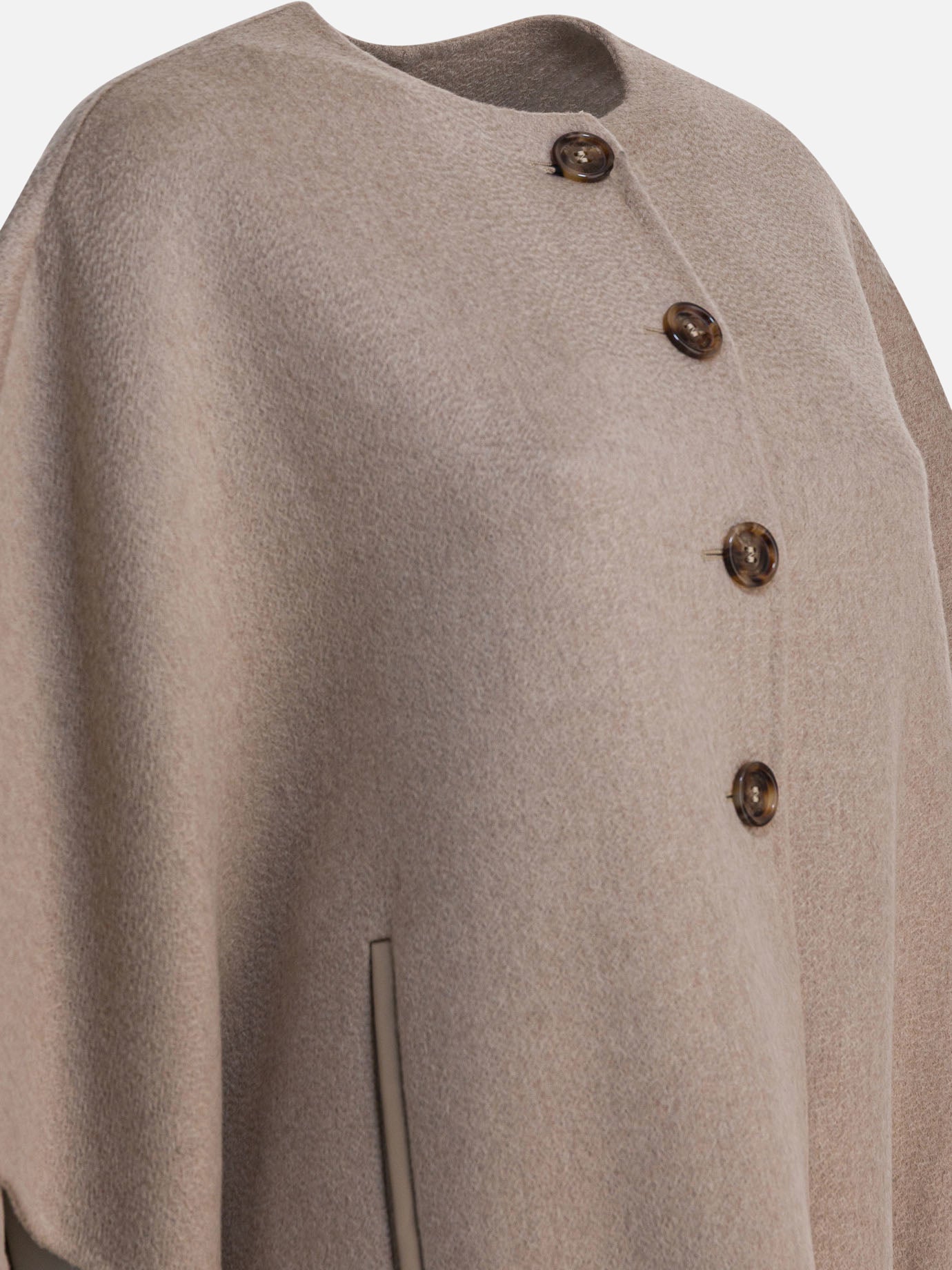 Capes Solid colour  Beige - Max Mara Women | PDP | VIETTI Online Store | Zoom-Modal_4
