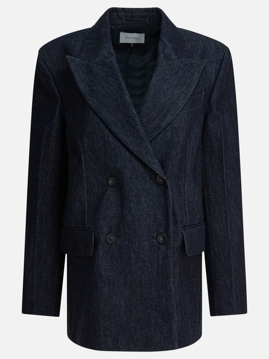 Blazer Solid colour  Blu - Max Mara Sportmax Donna | VIETTI Online Store 
