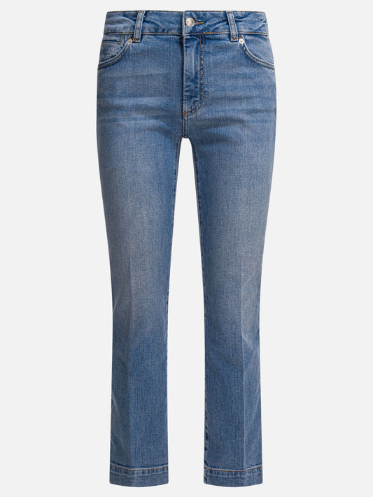 Jeans a gamba dritta Solid colour  Blu - Max Mara Sportmax Donna | PLP | VIETTI Online Store 
