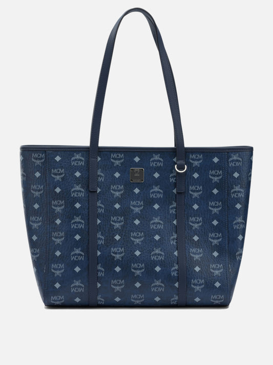 Borse grandi 63% polyurethane 20% polyester 17% cotton  Blu - Mcm Donna | PLP | VIETTI Online Store 
