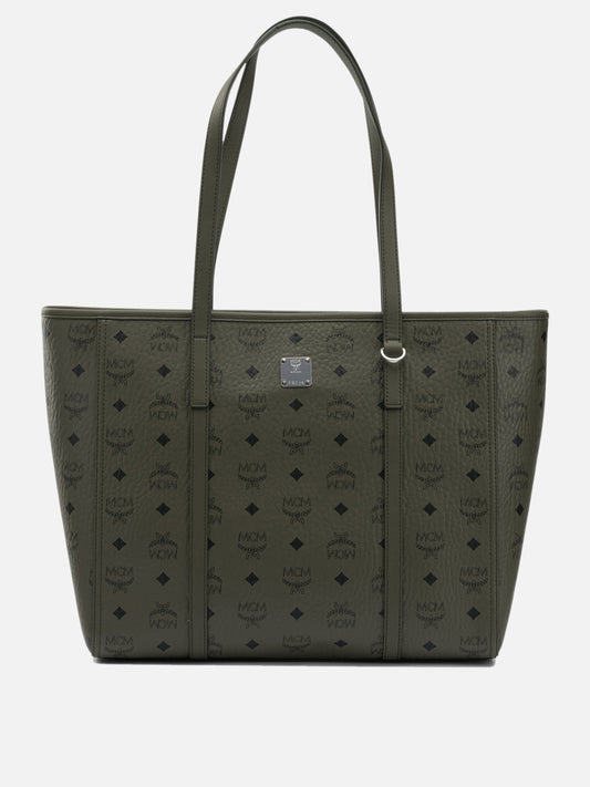 Borse grandi 63% polyurethane 20% polyester 17% cotton  Verde - Mcm Donna | PLP | VIETTI Online Store 
