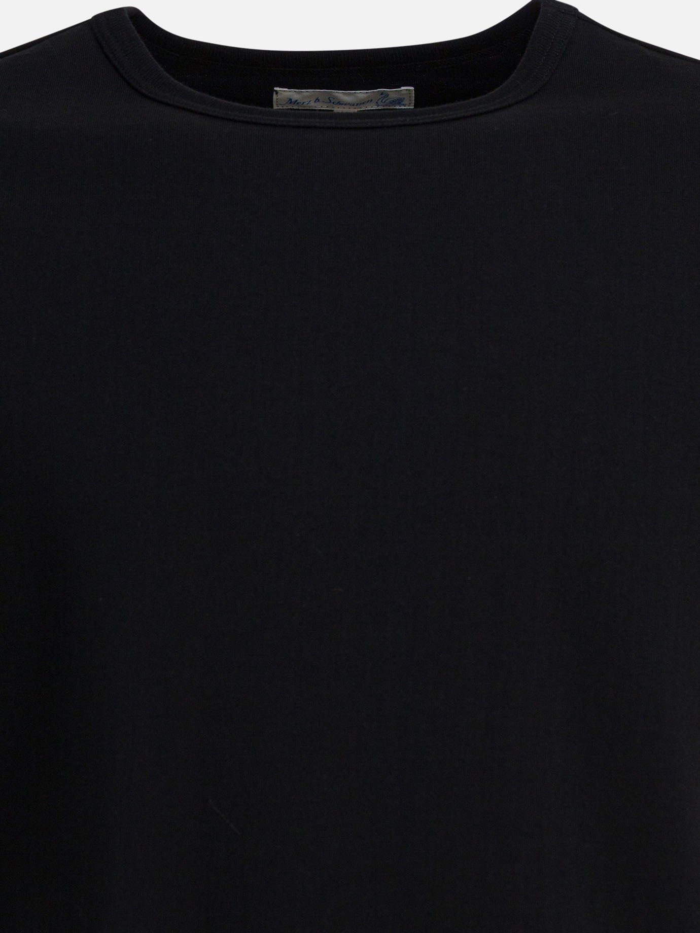 Crewneck t-shirts Solid colour  Black - Merz b. Schwanen Men | PDP | VIETTI Online Store | Zoom-Modal_3
