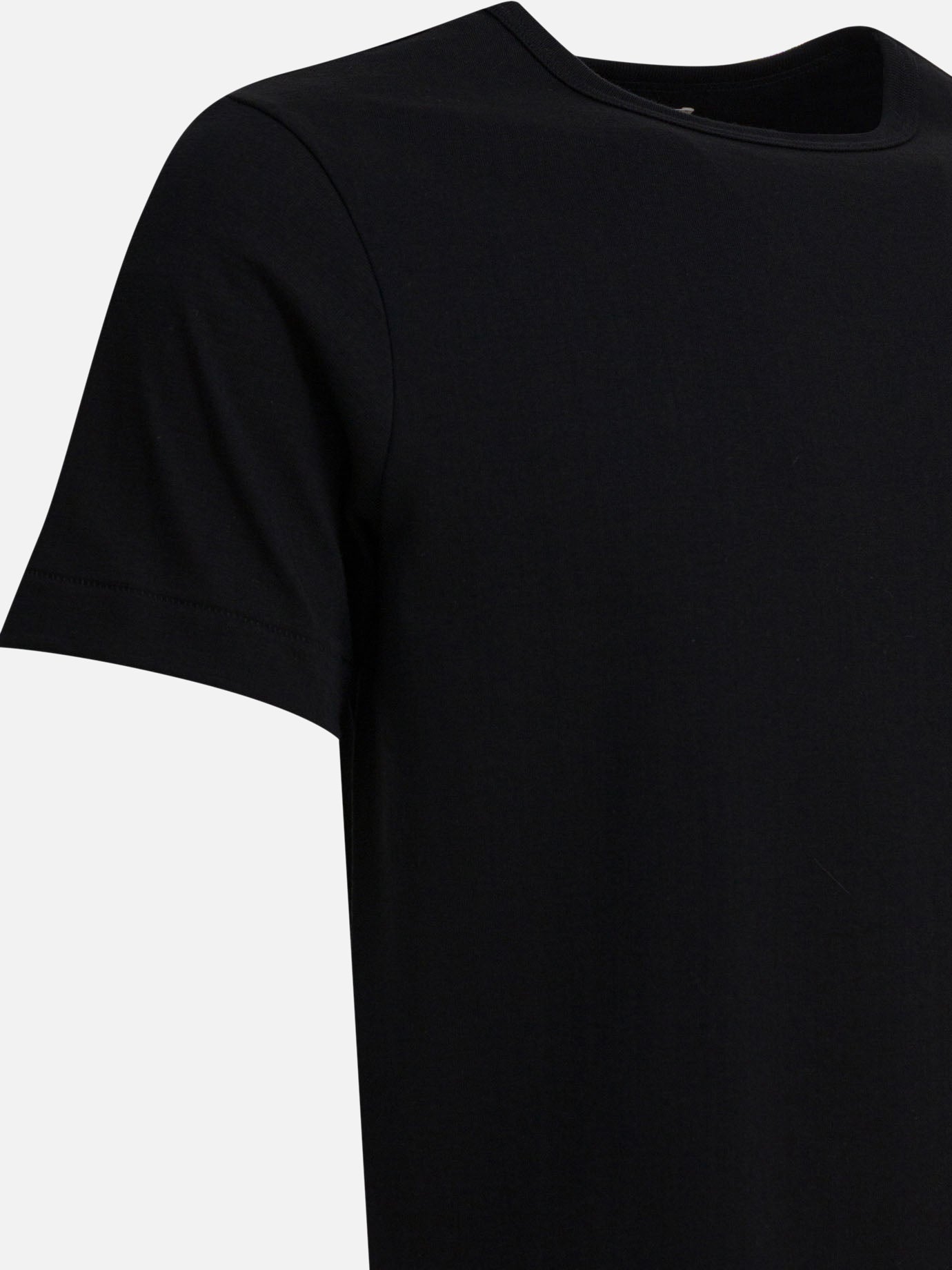 Crewneck t-shirts Solid colour  Black - Merz b. Schwanen Men | PDP | VIETTI Online Store | Zoom-Modal_4
