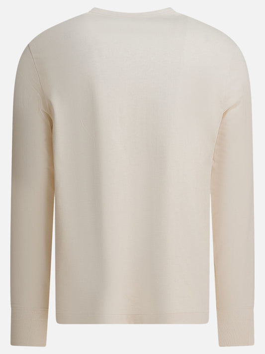 T-shirt serafino Solid colour  Bianco - Merz b. Schwanen Uomo | PLP | VIETTI Online Store | 2
