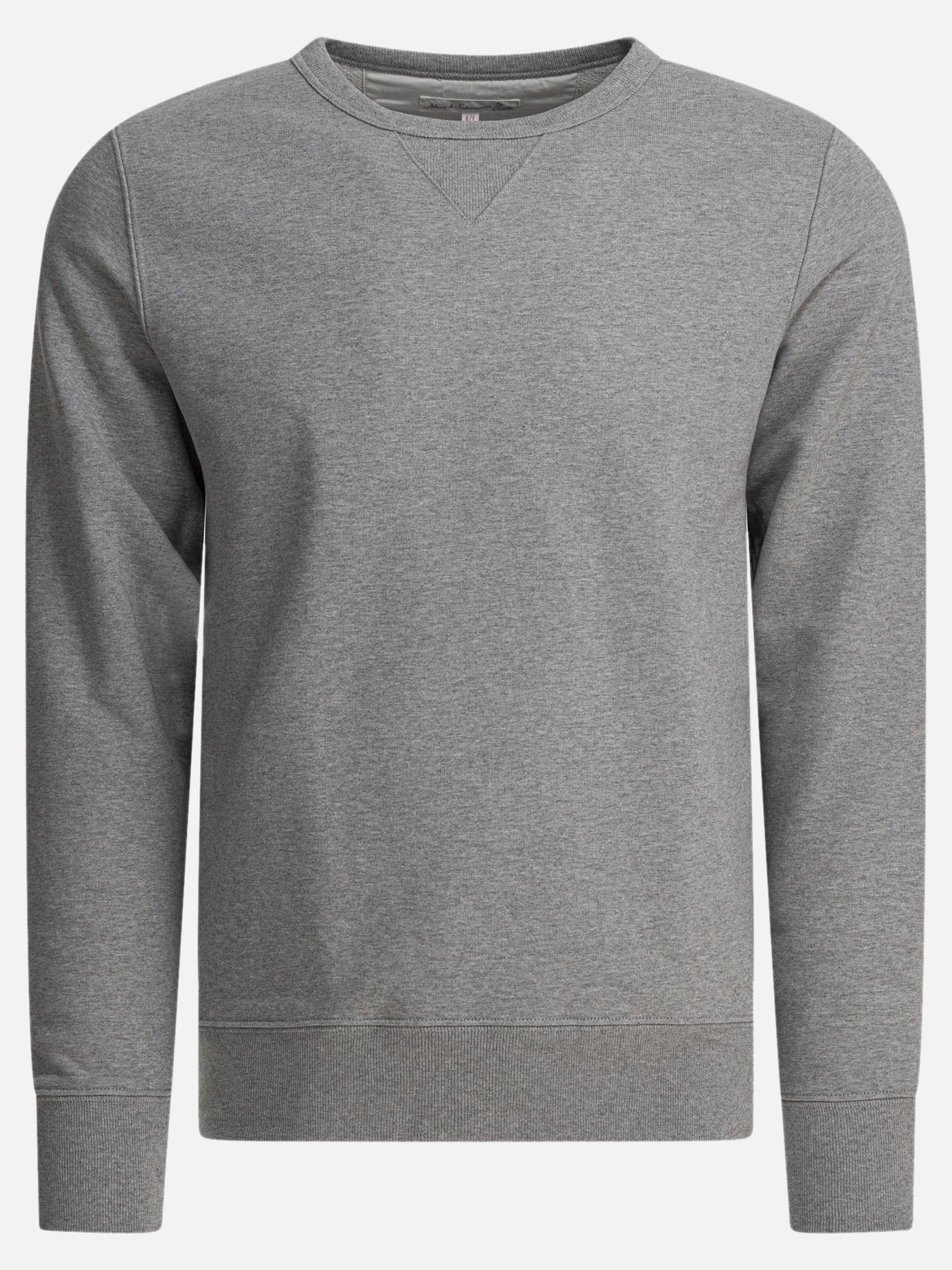 Crewnecks Solid colour  Grey - Merz b. Schwanen Men | PDP | VIETTI Online Store | thumbnail