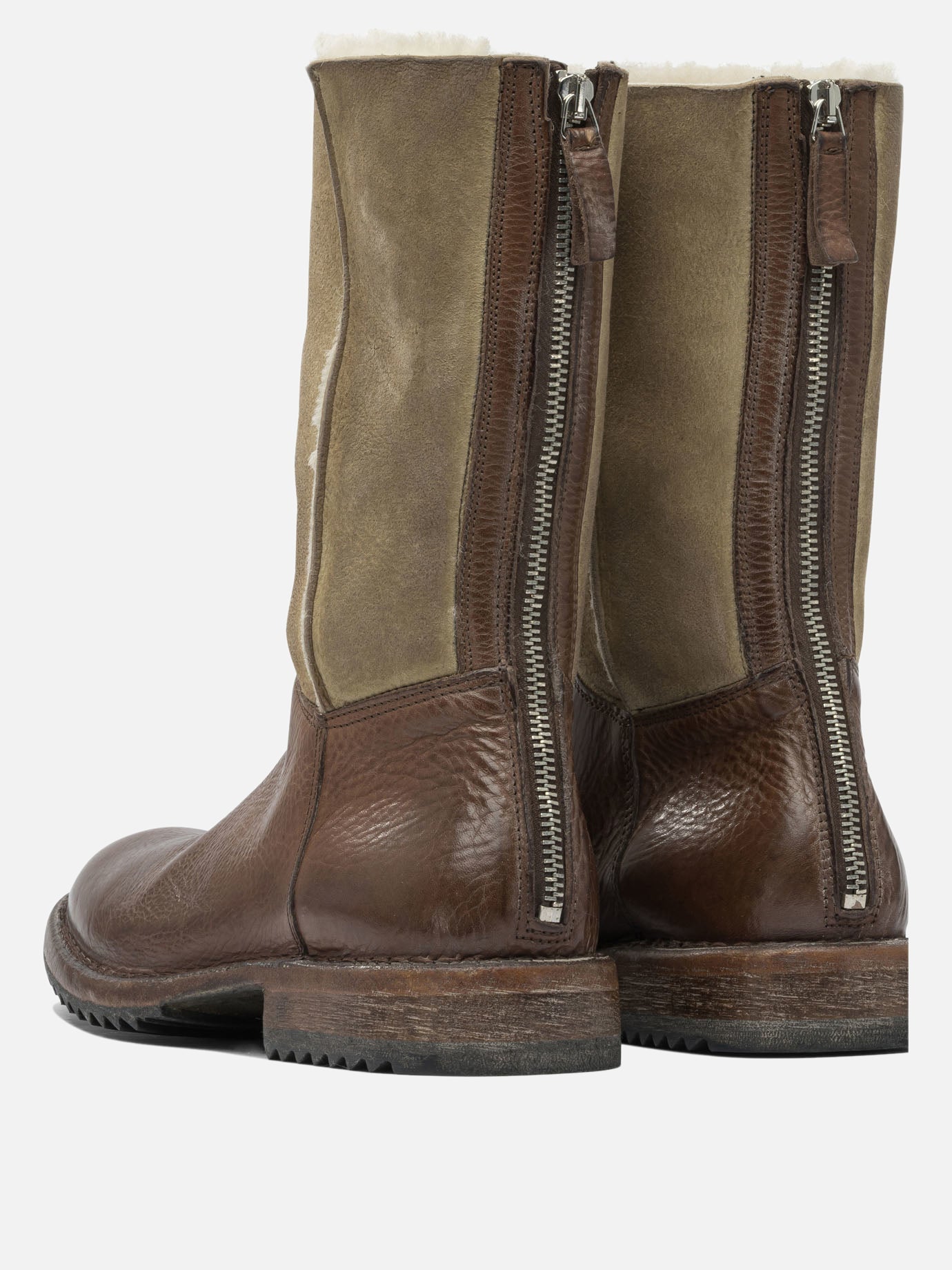 Zipped boots 100% leather - 100% rubber  Brown - Moma Women | PDP | VIETTI Online Store | Zoom-Modal_4
