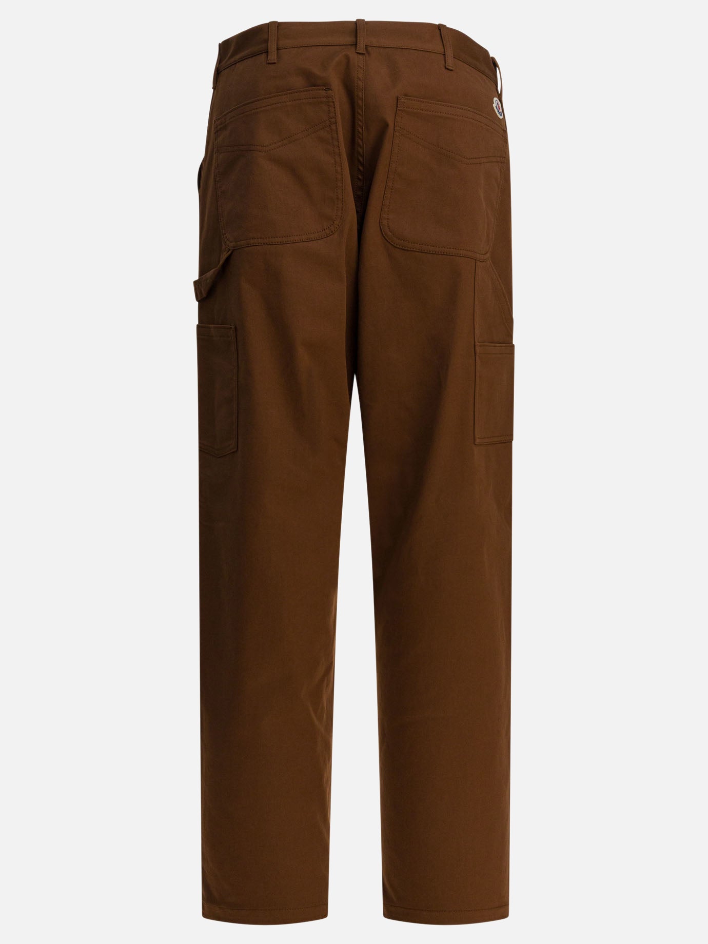 Pantaloni cargo & parachute Solid colour  Marrone - Moncler Uomo | PDP | VIETTI Online Store | thumbnail_2