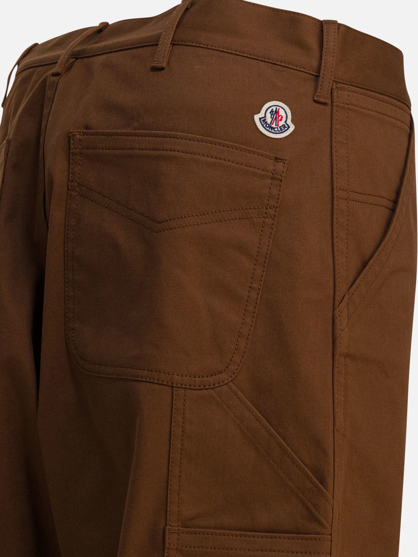 Pantaloni cargo & parachute Solid colour  Marrone - Moncler Uomo | PDP | VIETTI Online Store | Zoom-Modal_4
