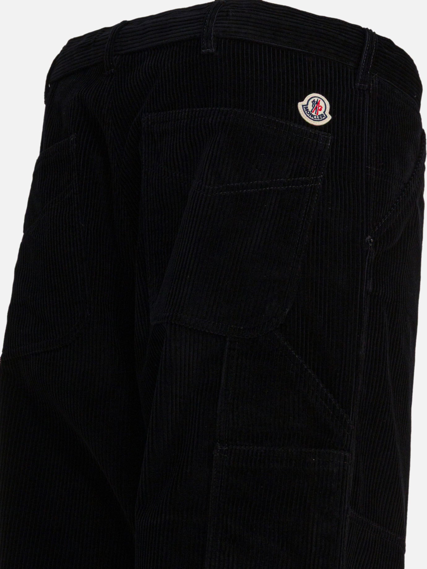 Pantaloni casual Solid colour  Nero - Moncler Uomo | PDP | VIETTI Online Store | thumbnail_4