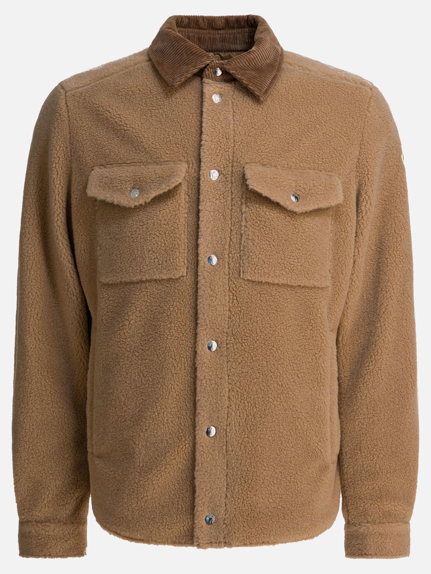 Giacche overshirt Logo  Beige - Moncler Uomo | PDP | VIETTI Online Store | thumbnail