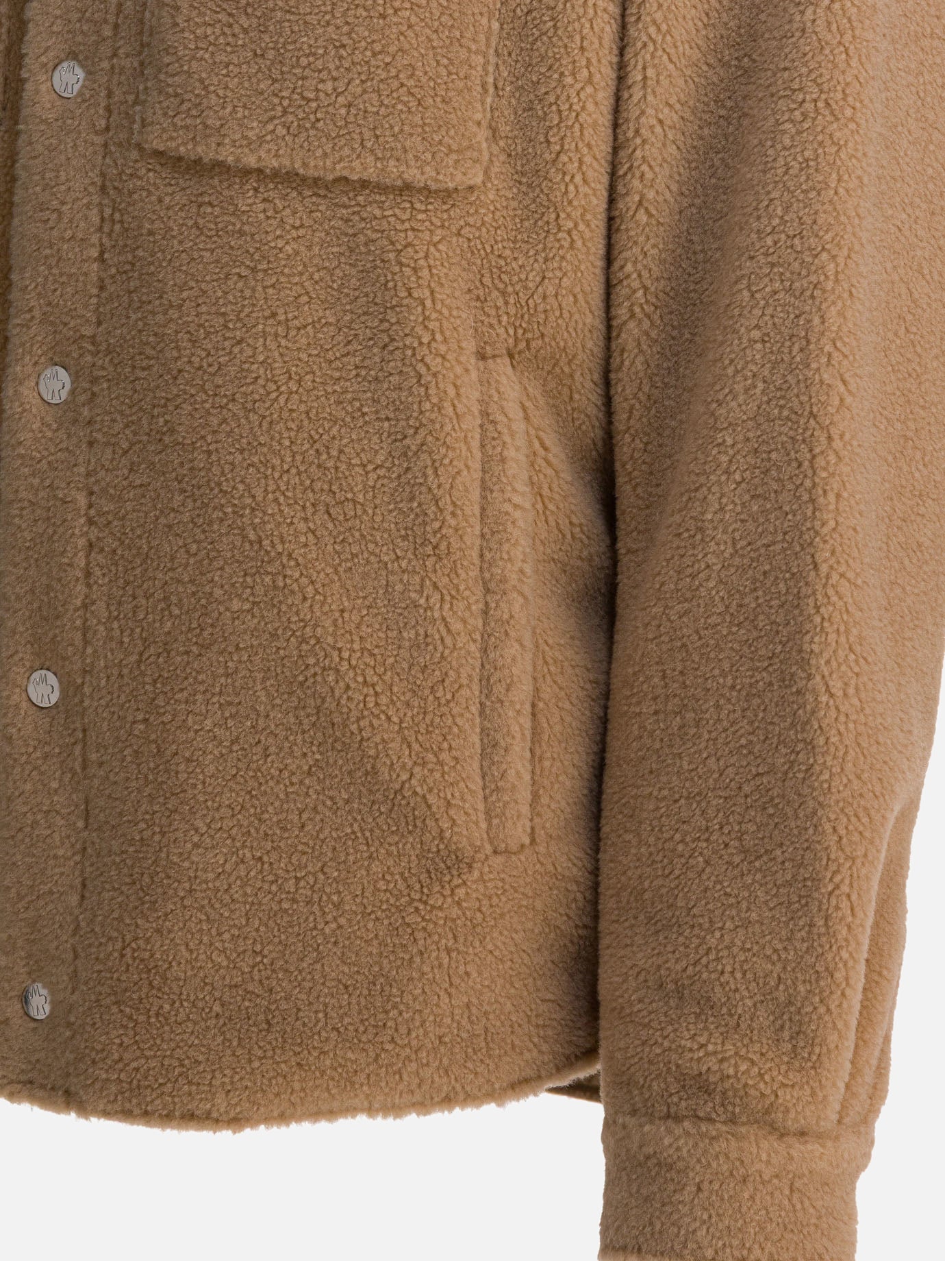 Giacche overshirt Logo  Beige - Moncler Uomo | PDP | VIETTI Online Store | Zoom-Modal_4
