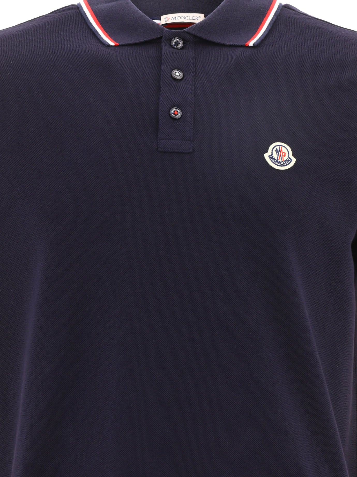 Polo shirts with buttons Logo  Blue - Moncler Men | PDP | VIETTI Online Store | Zoom-Modal_3
