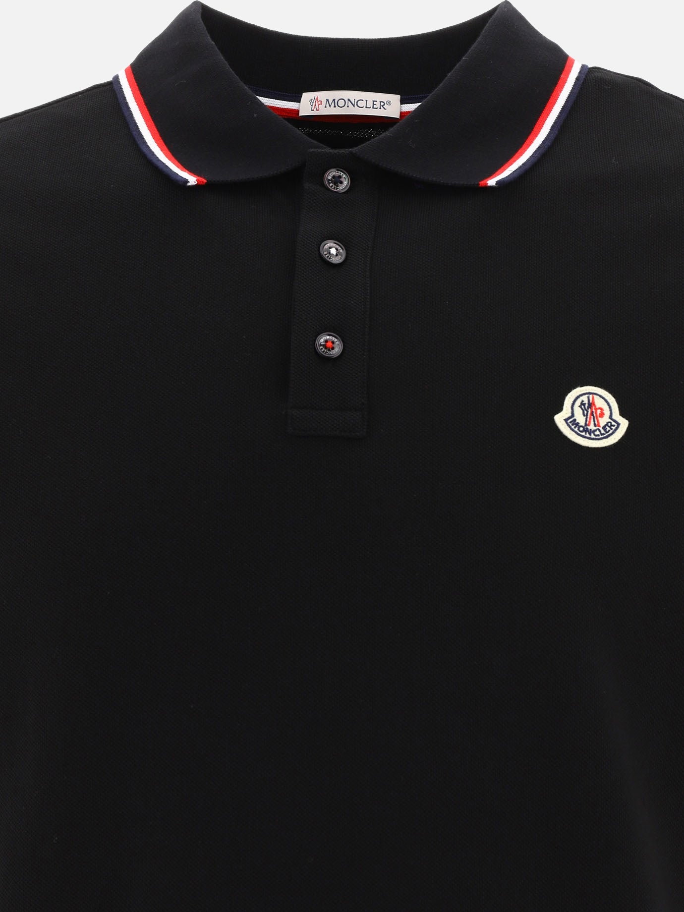 Polo shirts with buttons Logo  Black - Moncler Men | PDP | VIETTI Online Store | Zoom-Modal_3
