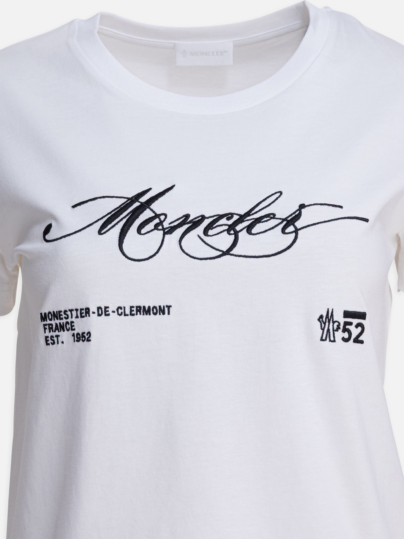 T-shirt girocollo Logo  Bianco - Moncler Donna | PDP | VIETTI Online Store | Zoom-Modal_3
