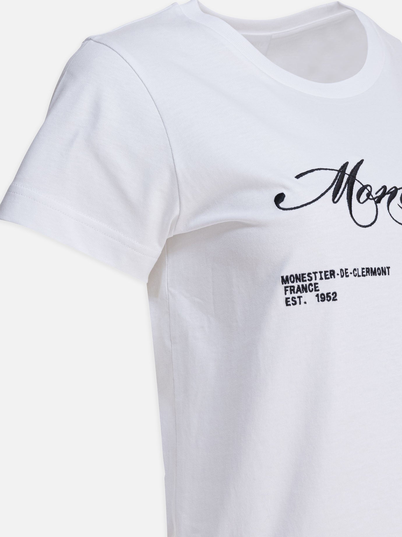 T-shirt girocollo Logo  Bianco - Moncler Donna | PDP | VIETTI Online Store | thumbnail_4