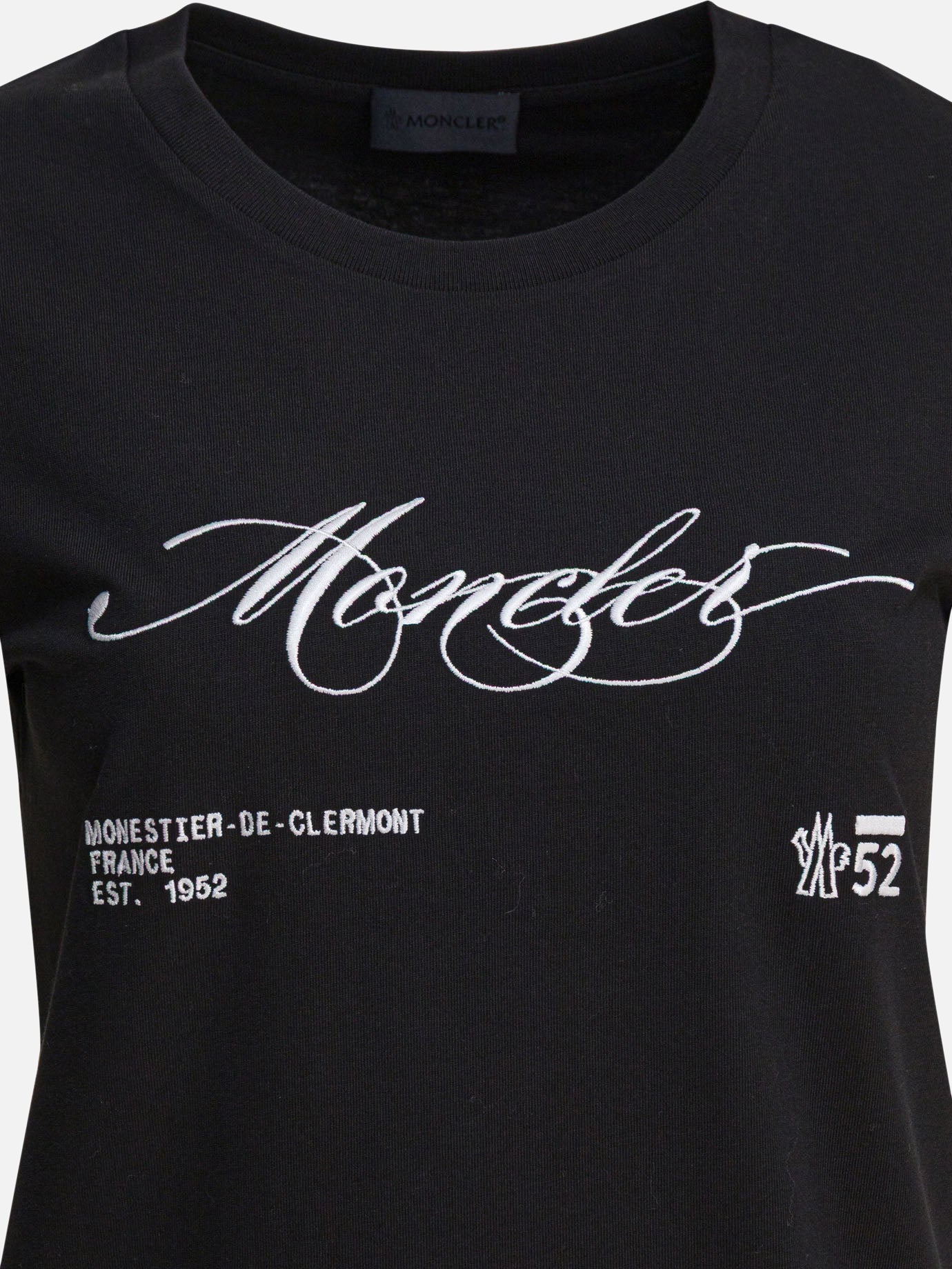 T-shirt girocollo Logo  Nero - Moncler Donna | PDP | VIETTI Online Store | thumbnail_3