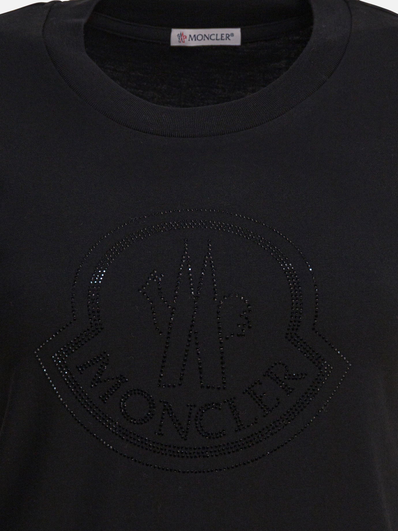 T-shirt girocollo Logo  Nero - Moncler Donna | PDP | VIETTI Online Store | Zoom-Modal_3
