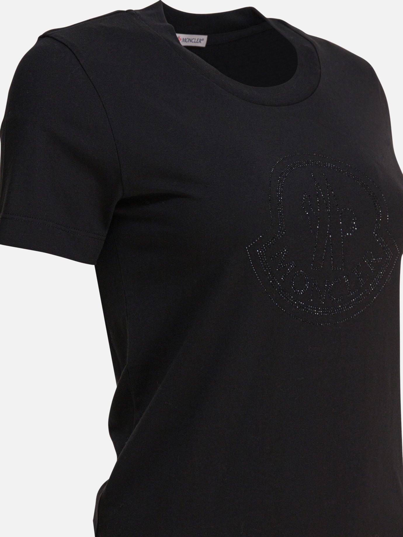 T-shirt girocollo Logo  Nero - Moncler Donna | PDP | VIETTI Online Store | thumbnail_4