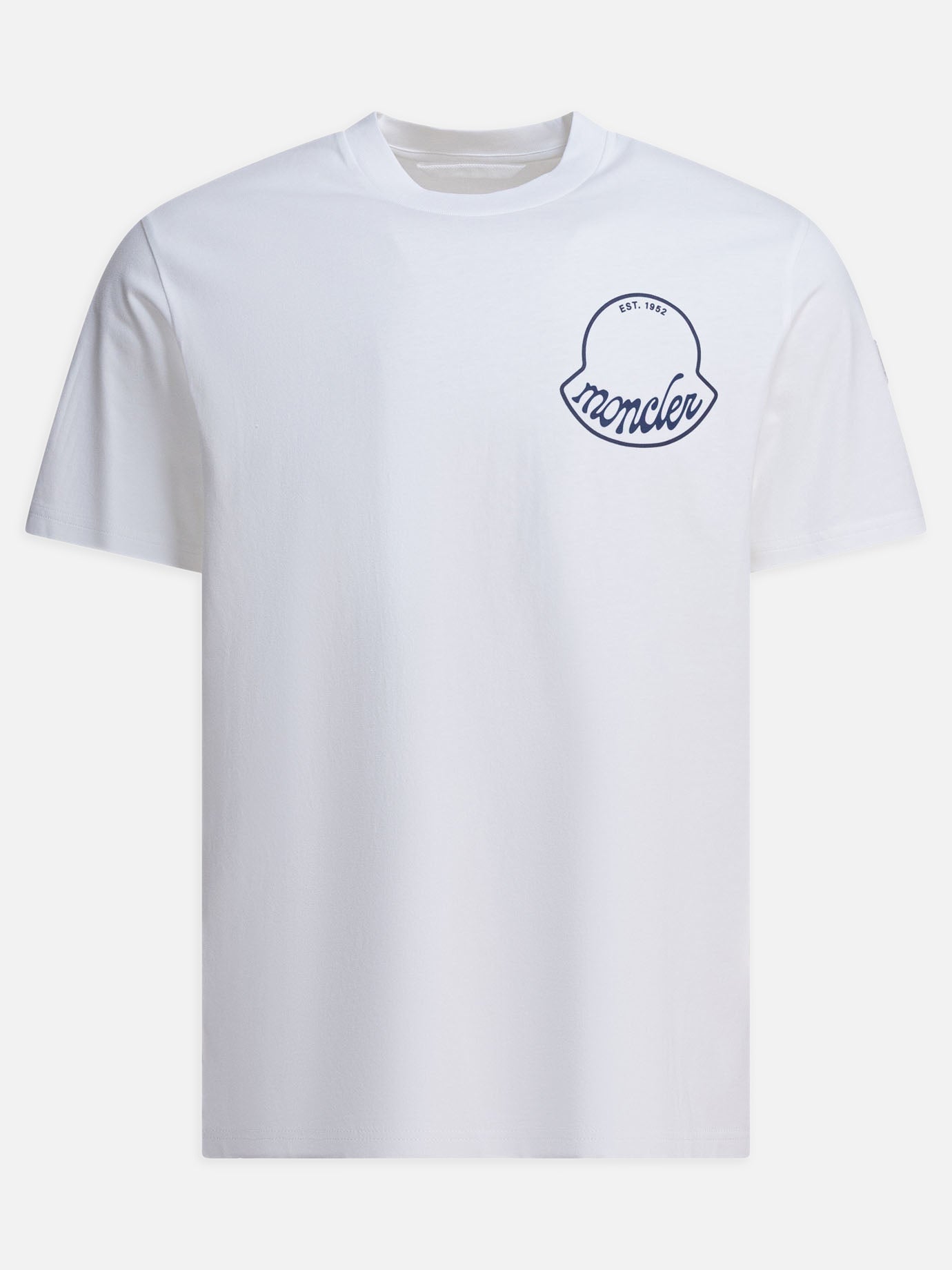 Crewneck t-shirts Logo  White - Moncler Men | PDP | VIETTI Online Store | Zoom-Modal

