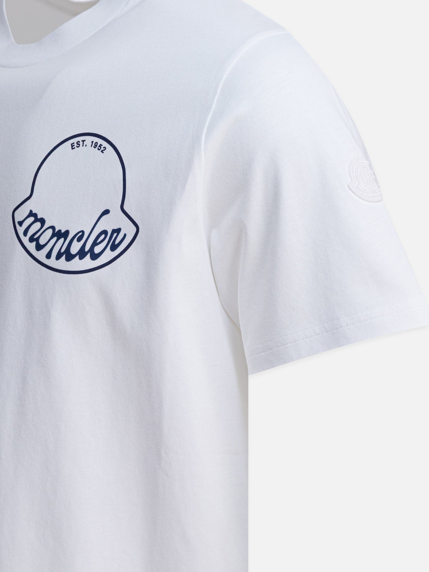 Crewneck t-shirts Logo  White - Moncler Men | PDP | VIETTI Online Store | Zoom-Modal_4
