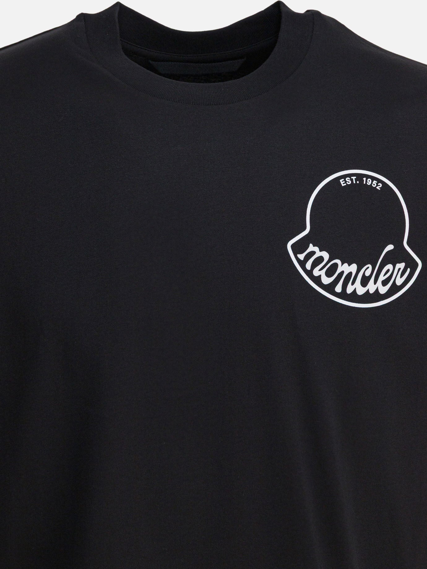 Crewneck t-shirts Logo  Black - Moncler Men | PDP | VIETTI Online Store | thumbnail_3