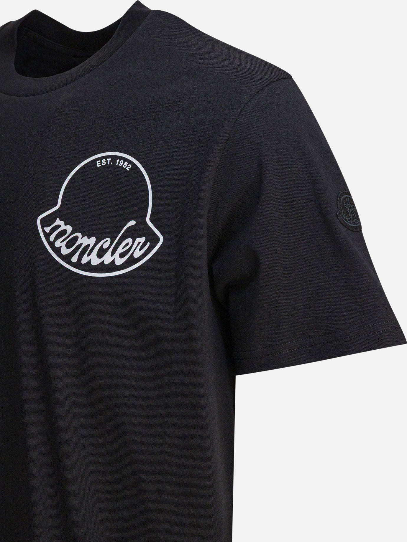 Crewneck t-shirts Logo  Black - Moncler Men | PDP | VIETTI Online Store | thumbnail_4