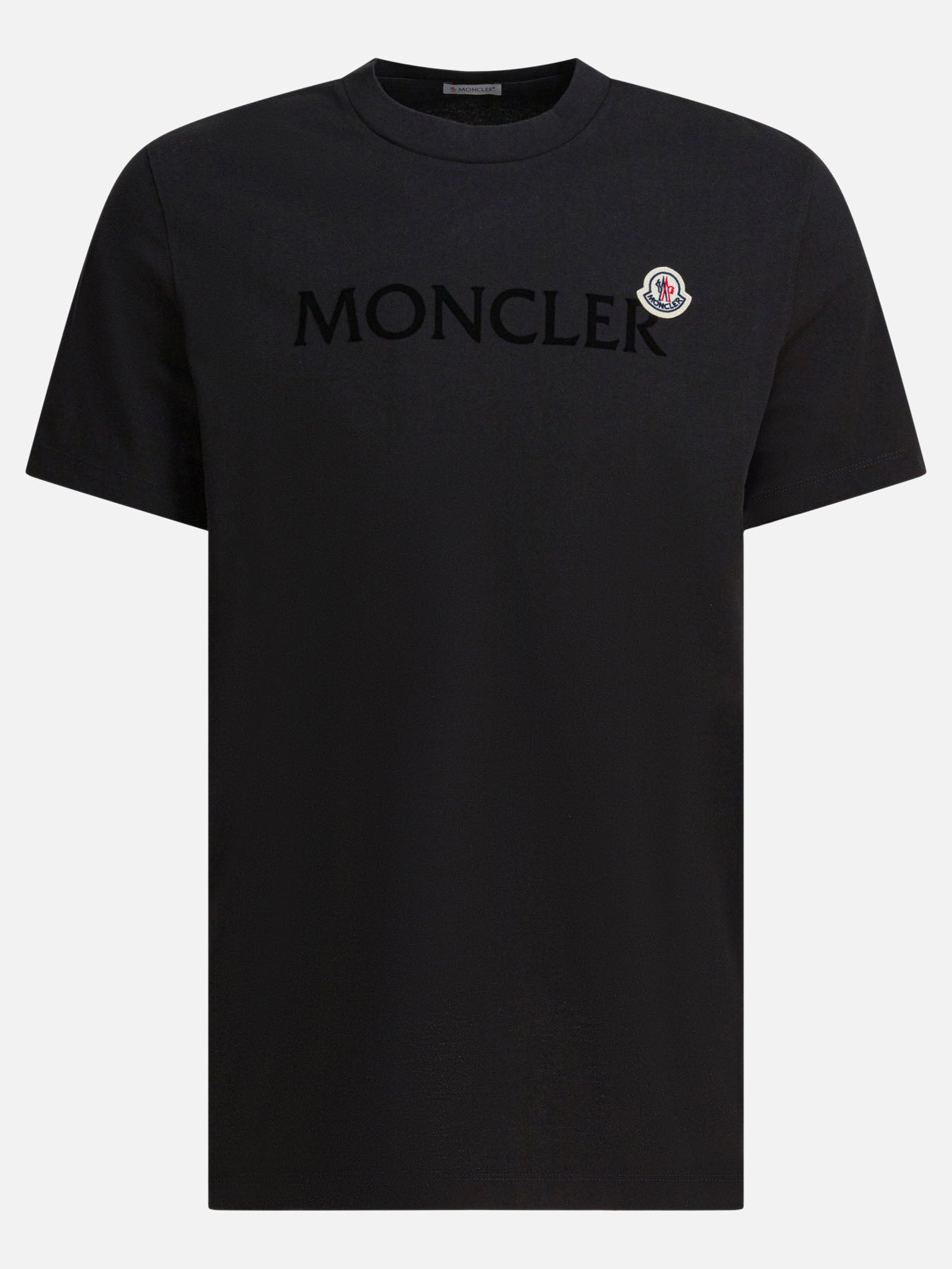 T-shirt girocollo Logo  Nero - Moncler Uomo | PDP | VIETTI Online Store | Zoom-Modal
