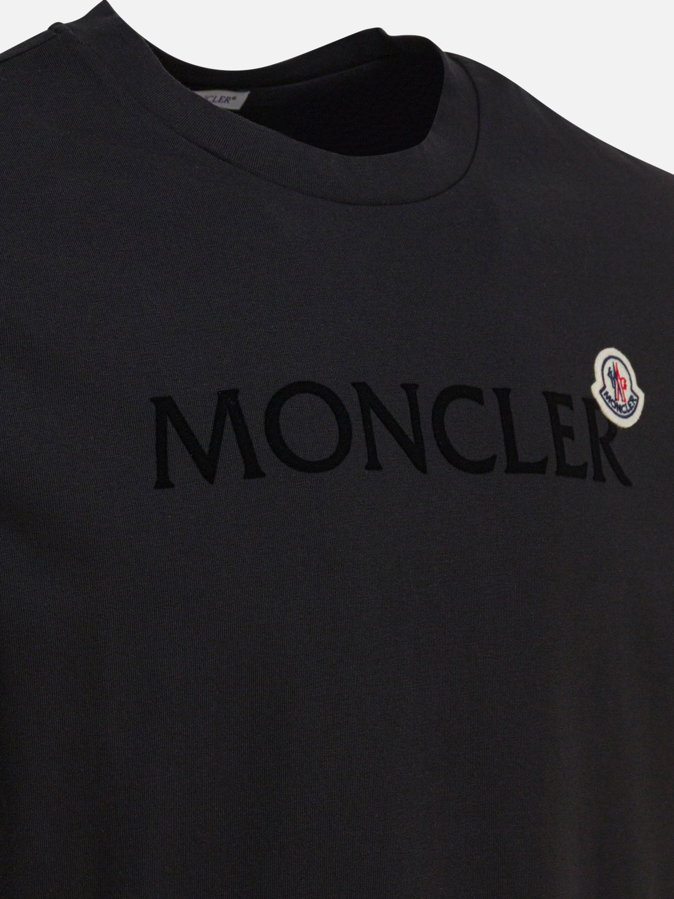 T-shirt girocollo Logo  Nero - Moncler Uomo | PDP | VIETTI Online Store | thumbnail_3