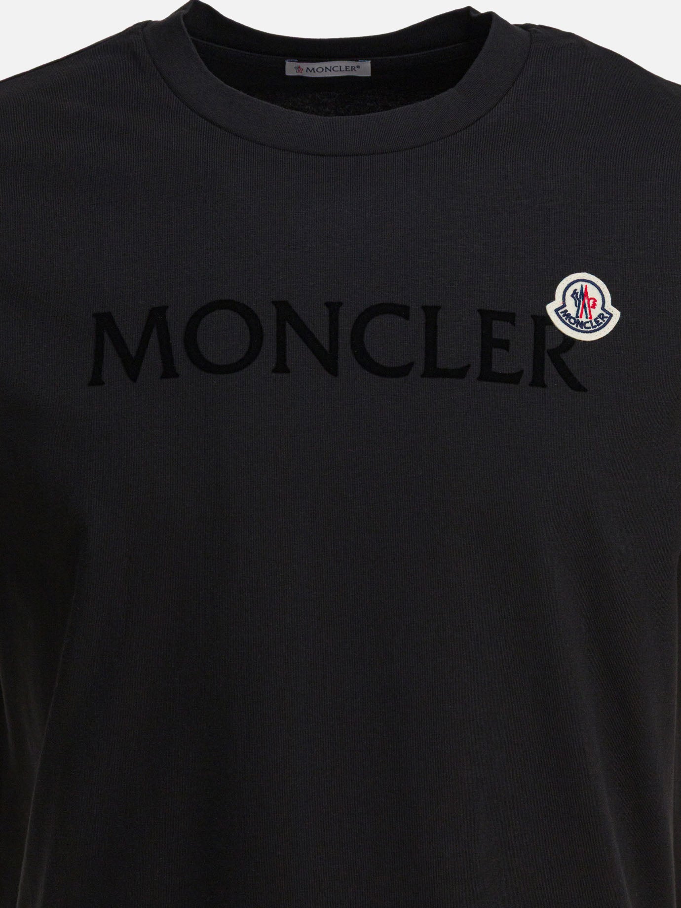 T-shirt girocollo Logo  Nero - Moncler Uomo | PDP | VIETTI Online Store | thumbnail_4