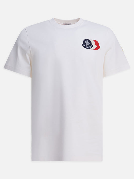 T-shirt girocollo Logo  Bianco - Moncler Uomo | PLP | VIETTI Online Store 
