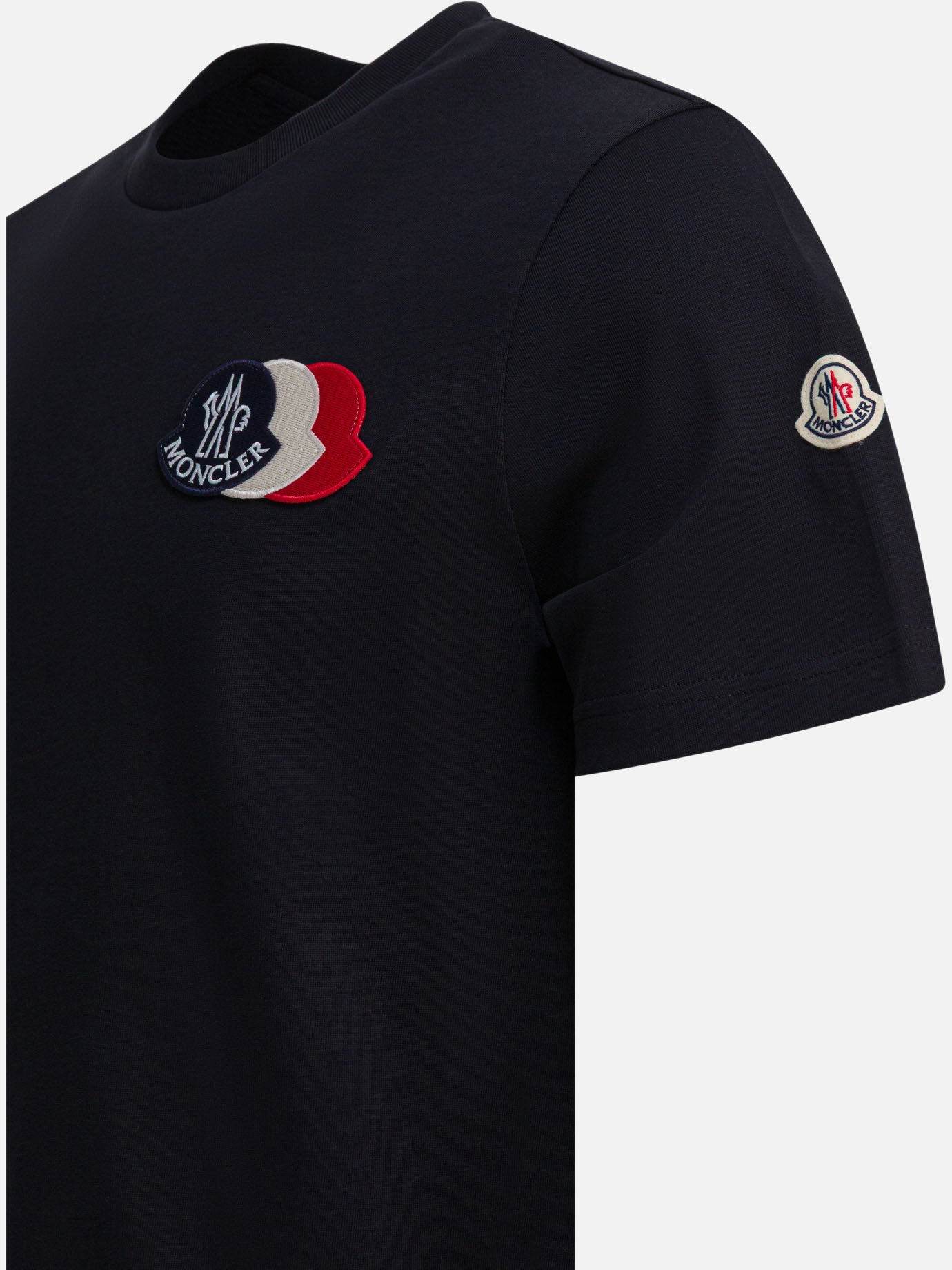 T-shirt girocollo Logo  Nero - Moncler Uomo | PDP | VIETTI Online Store | thumbnail_4