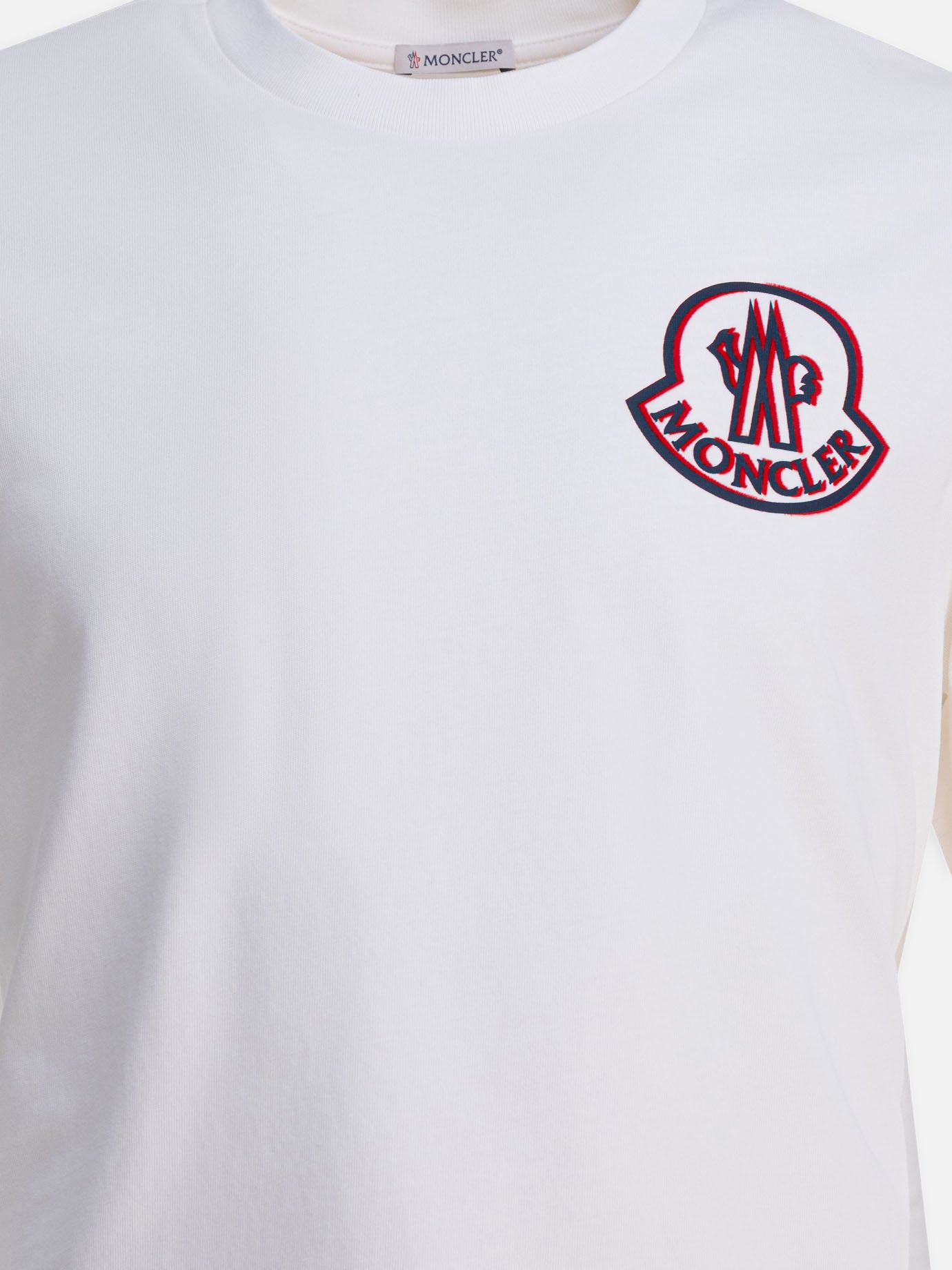 T-shirt girocollo Logo  Bianco - Moncler Uomo | PDP | VIETTI Online Store | Zoom-Modal_3
