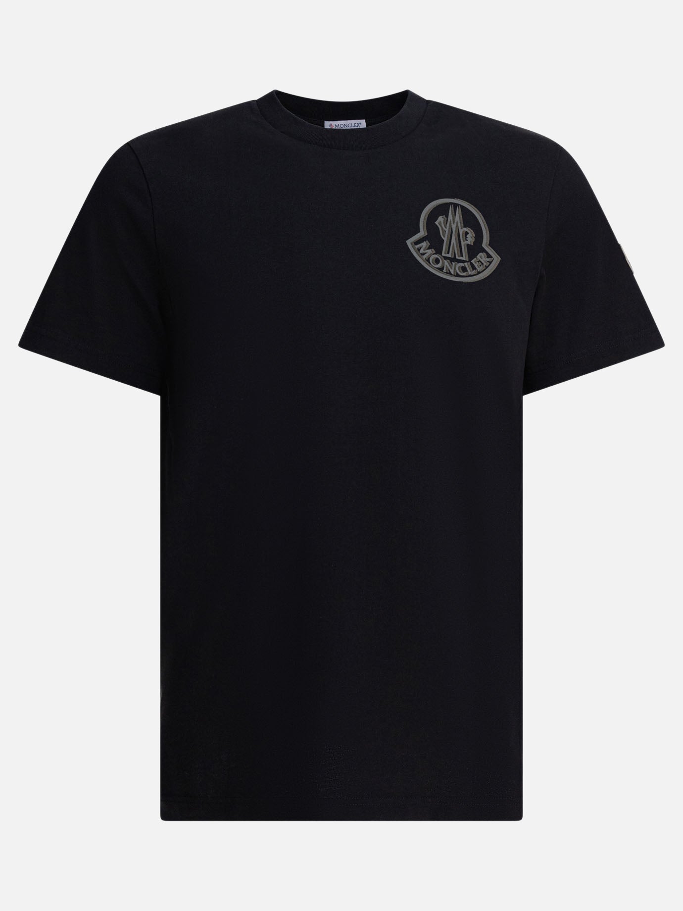 T-shirt girocollo Logo  Nero - Moncler Uomo | PDP | VIETTI Online Store | Zoom-Modal
