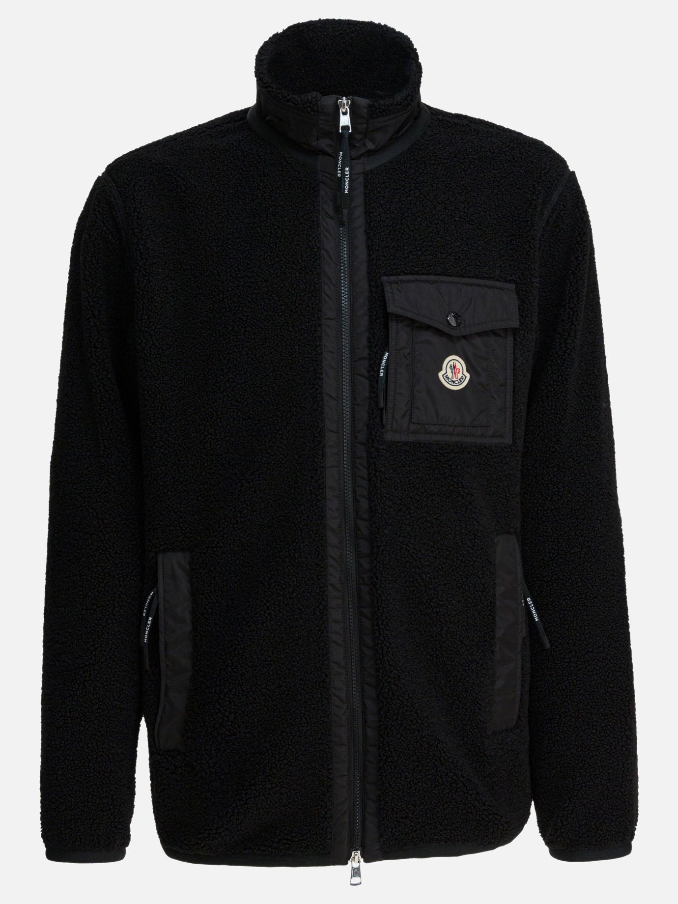 Fleece jackets Logo  Black - Moncler Men | PDP | VIETTI Online Store | thumbnail