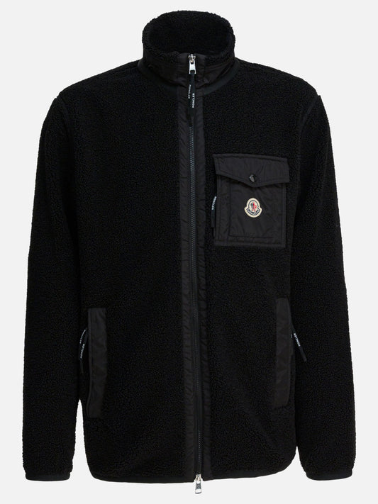 Fleece jackets Logo  Black - Moncler Men | PDP | VIETTI Online Store 
