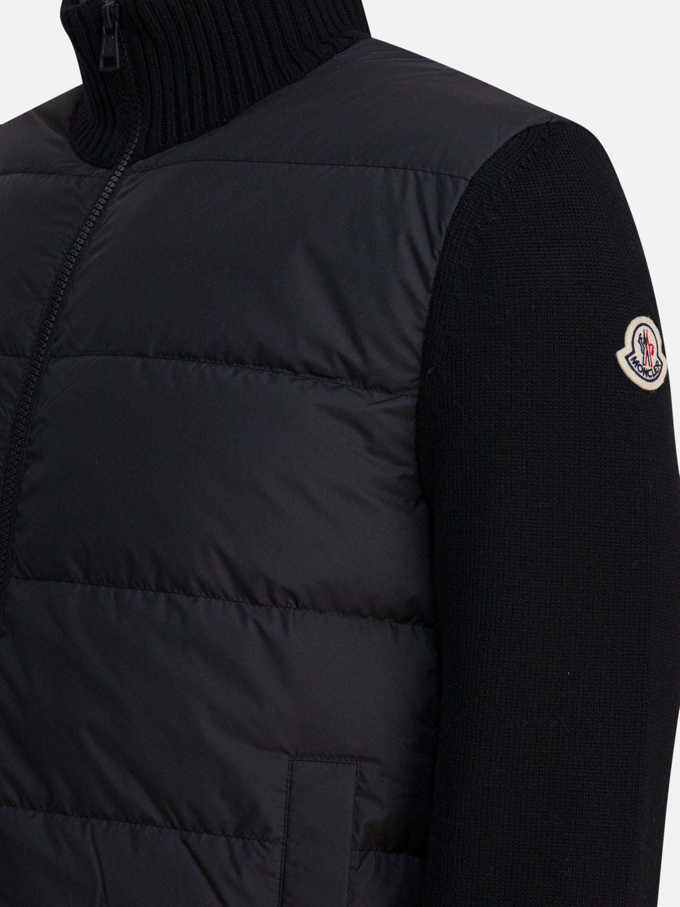Giacche leggere & Trapuntate Logo  Nero - Moncler Uomo | PDP | VIETTI Online Store | Zoom-Modal_4
