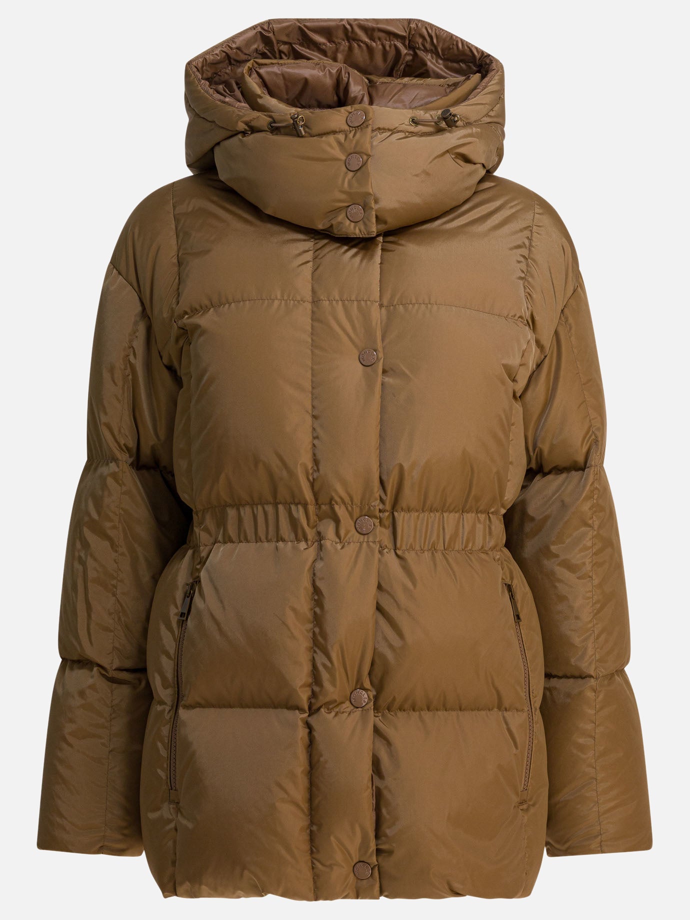 Down jackets Logo  Beige - Moncler Women | PDP | VIETTI Online Store | thumbnail