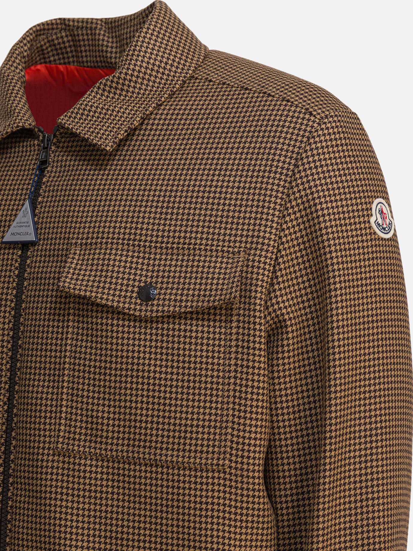 Down jackets Houndstooth  Brown - Moncler Men | PDP | VIETTI Online Store | Zoom-Modal_4

