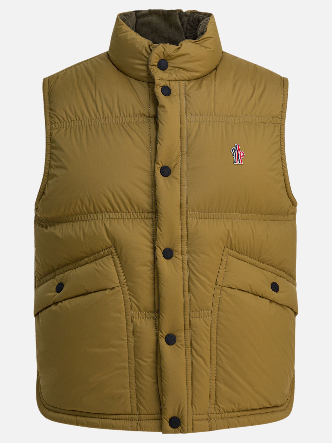 Giacche smanicate Logo  Beige - Moncler Grenoble Uomo | PDP | VIETTI Online Store | thumbnail