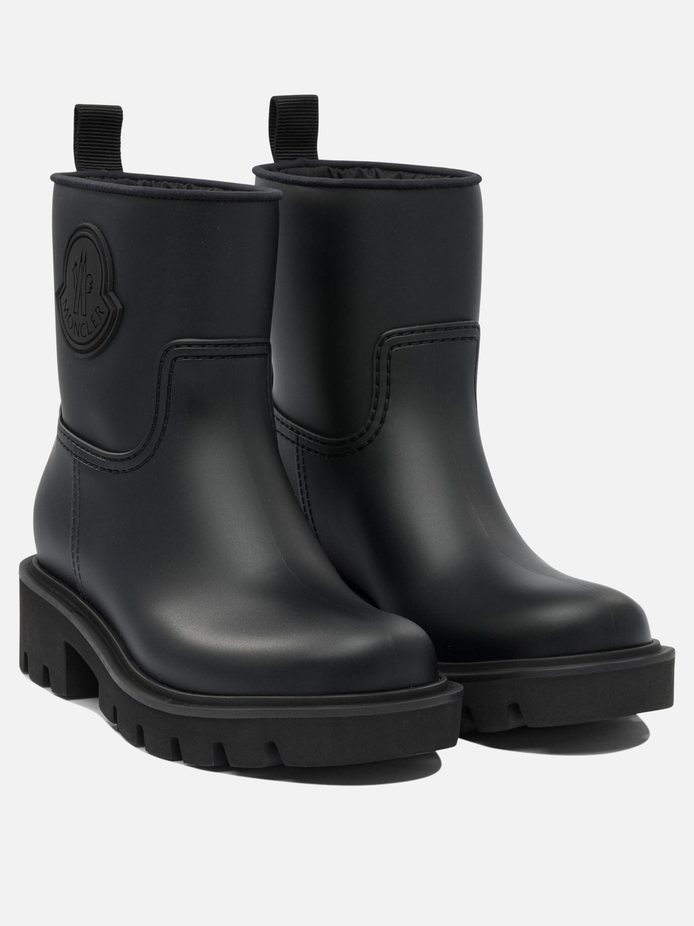 Rain boots 100% pvc - 100% rubber  Black - Moncler Women | PDP | VIETTI Online Store | thumbnail_2
