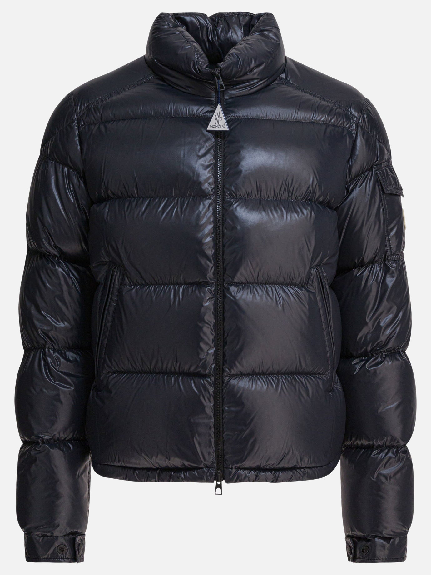Down jackets Solid colour  Black - Moncler Men | PDP | VIETTI Online Store | thumbnail