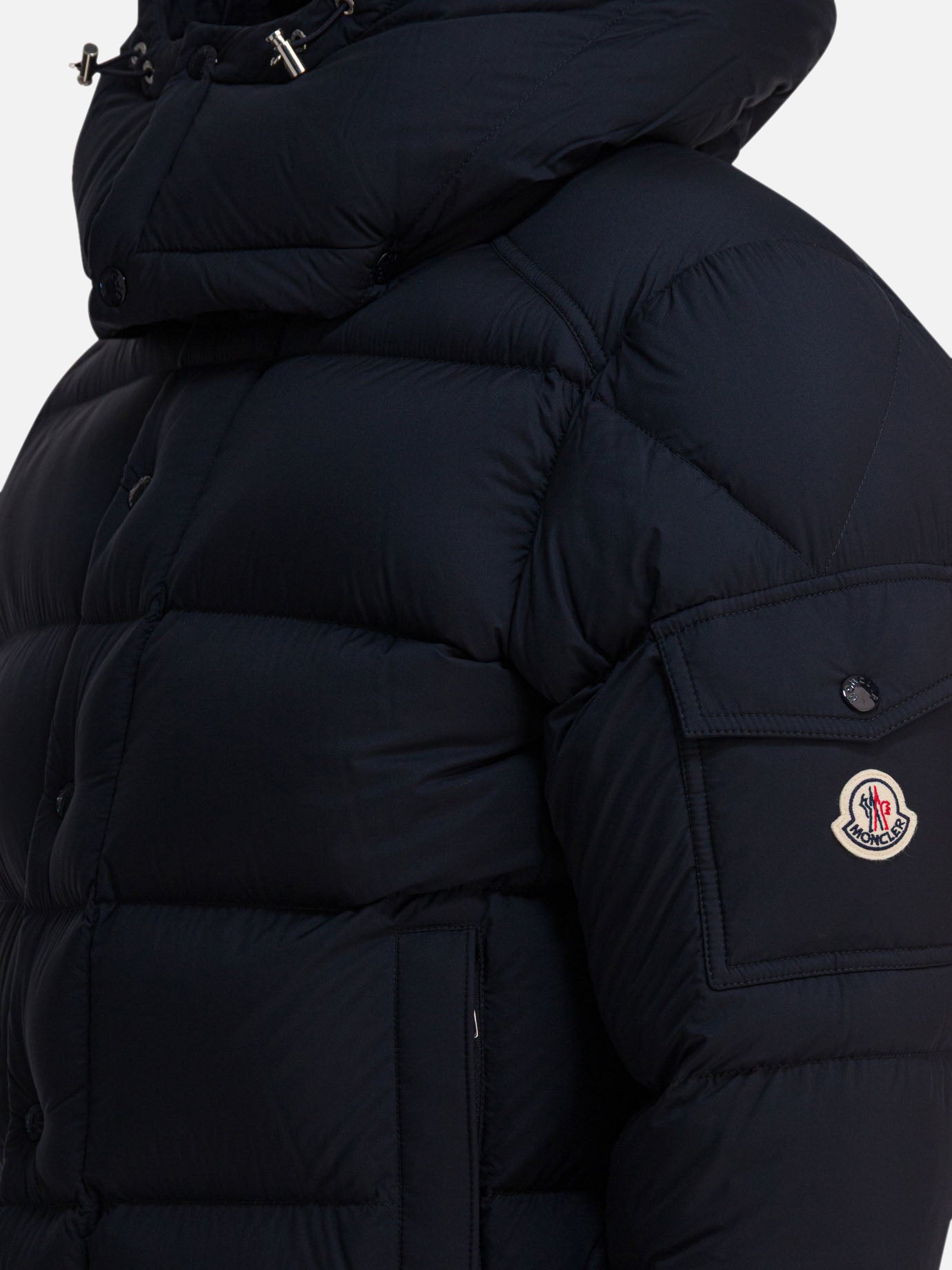 Piumini corti Solid colour  Blu - Moncler Uomo | PDP | VIETTI Online Store | thumbnail_4
