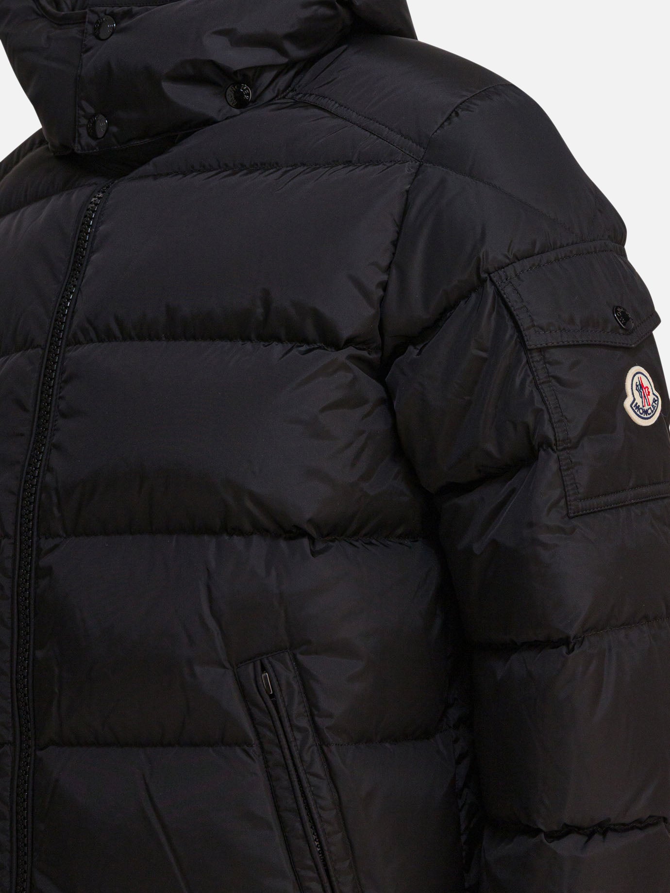 Down jackets Solid colour  Black - Moncler Men | PDP | VIETTI Online Store | thumbnail_4